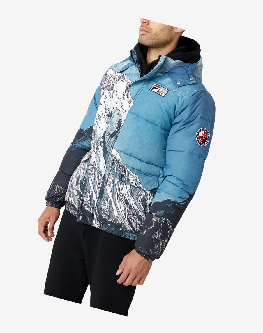 Fila Blanc Puffer Jacket Blancas Negras | 51RUVZGQC