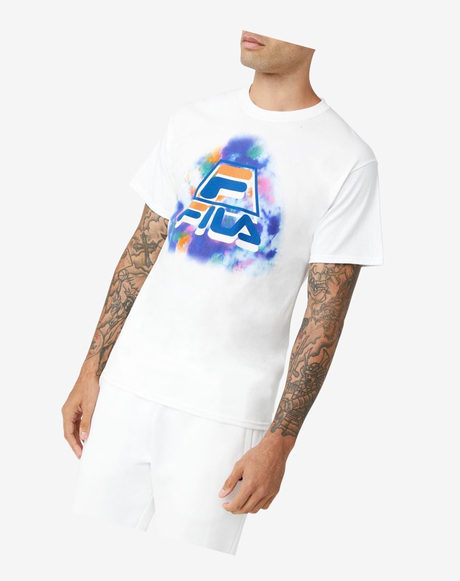 Fila Boniface Tie Dye Tee Blancas | 07ETLYCHV