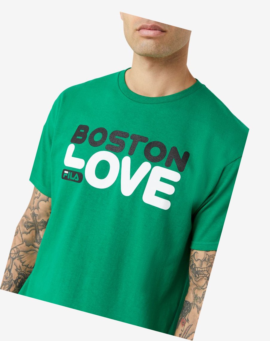 Fila Boston Love Tee Ferngreen | 68ESRLNUW