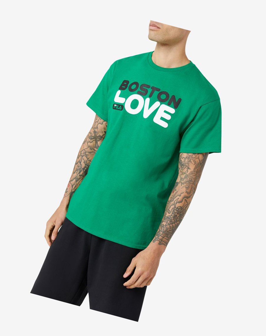 Fila Boston Love Tee Ferngreen | 68ESRLNUW