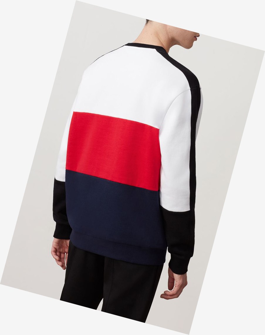 Fila Bravo Sweatshirt Wht/Cred/Peac | 04DZBCRXW