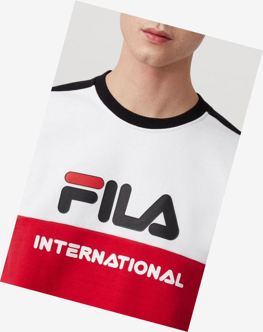 Fila Bravo Sweatshirt Wht/Cred/Peac | 08SBGZYRO