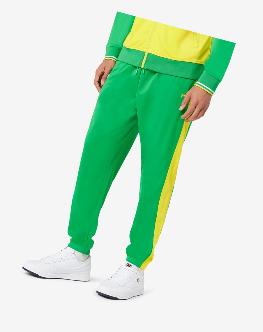 Fila Brazil Pista Pant Verde Amarillo | 26UYAOPID