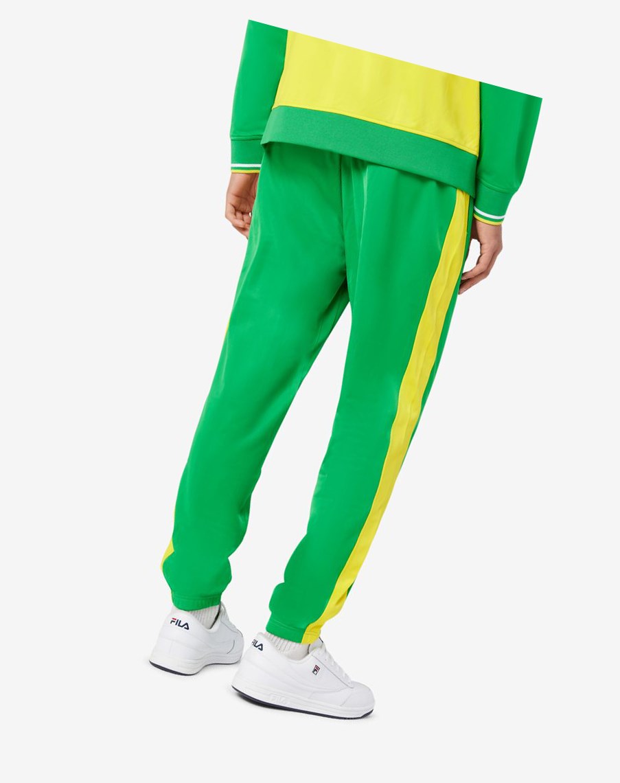 Fila Brazil Pista Pant Verde Amarillo | 95TYONBMH