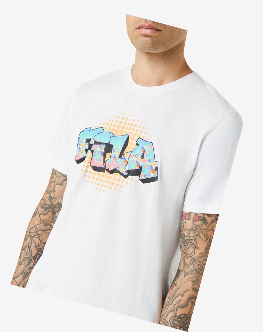 Fila Breckin Tee Blancas | 23CYOIJXA