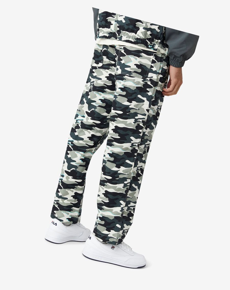 Fila Brigade Camo Pants Negras | 21GYJUESF