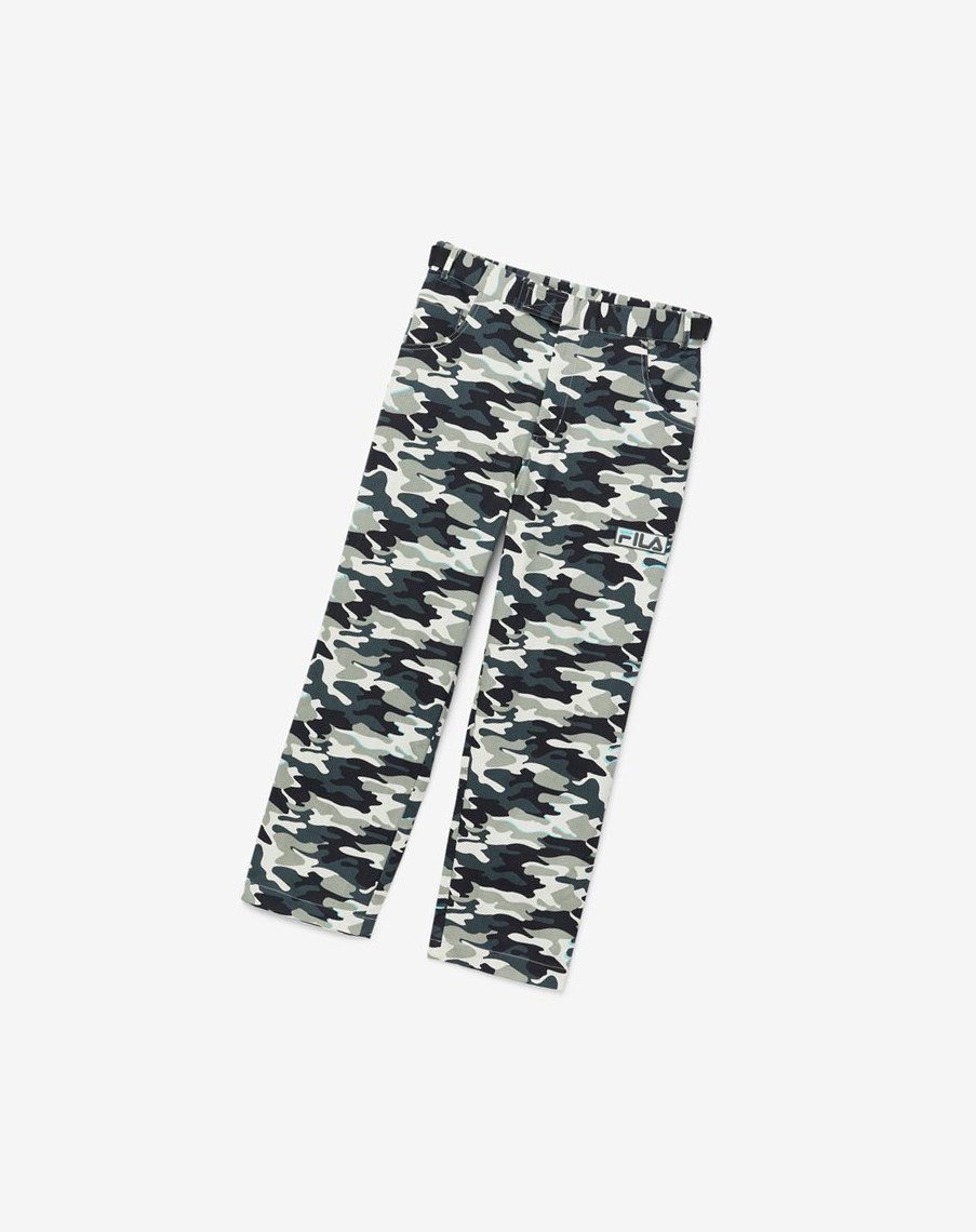 Fila Brigade Camo Pants Negras | 21GYJUESF