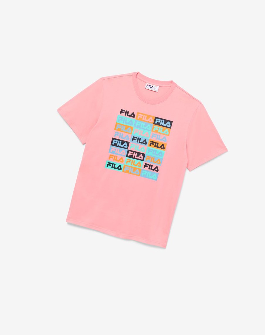 Fila Broden Tee 687 Bubble Gum | 07TCQMESJ