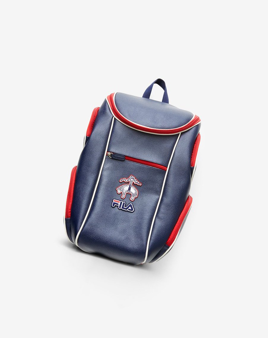 Fila Brooks Brothers X Fila Championship Backpack Azul Marino | 19PIOSGYQ