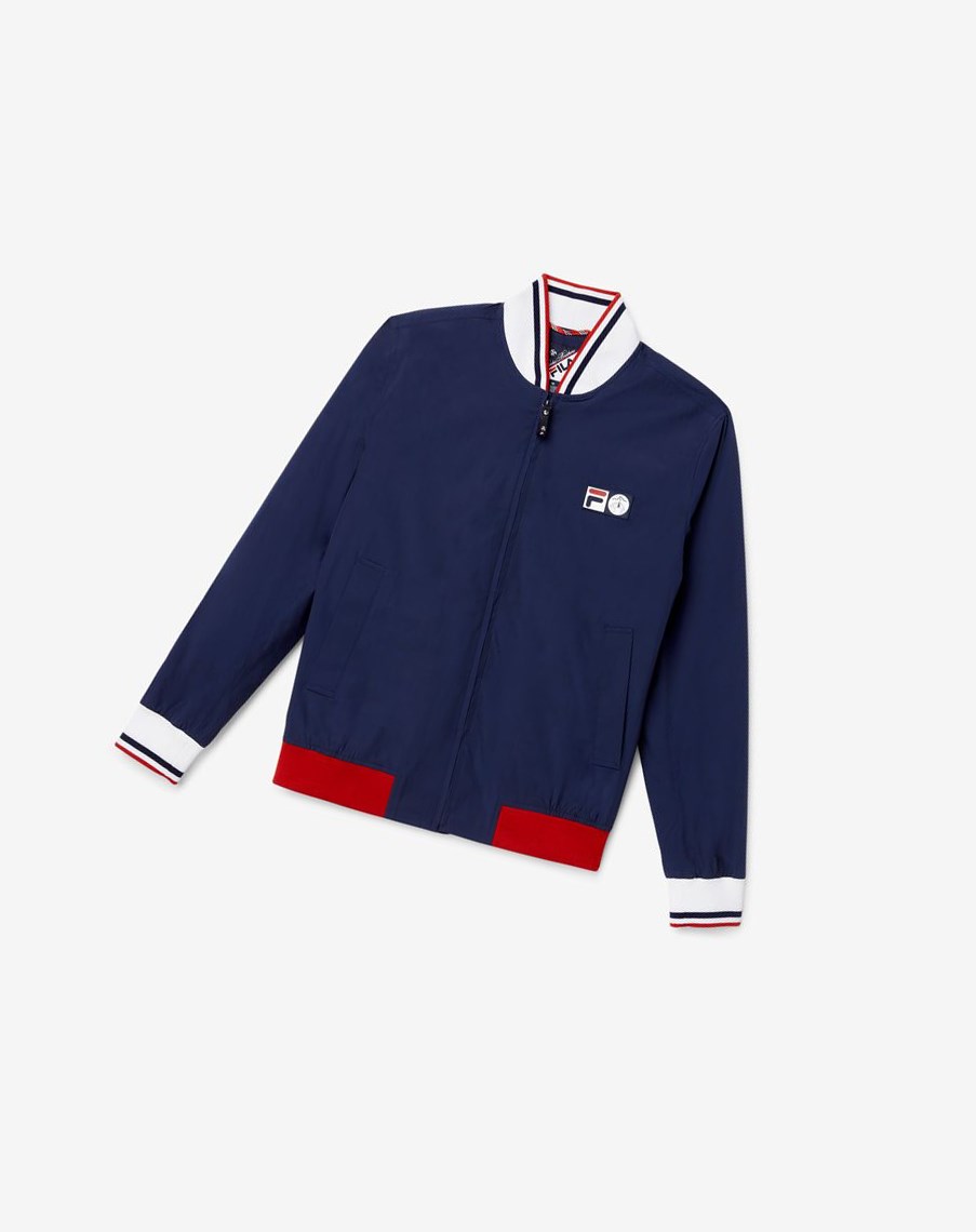 Fila Brooks Brothers X Fila Stadium Jacket Azul Marino | 53OXQGTUB