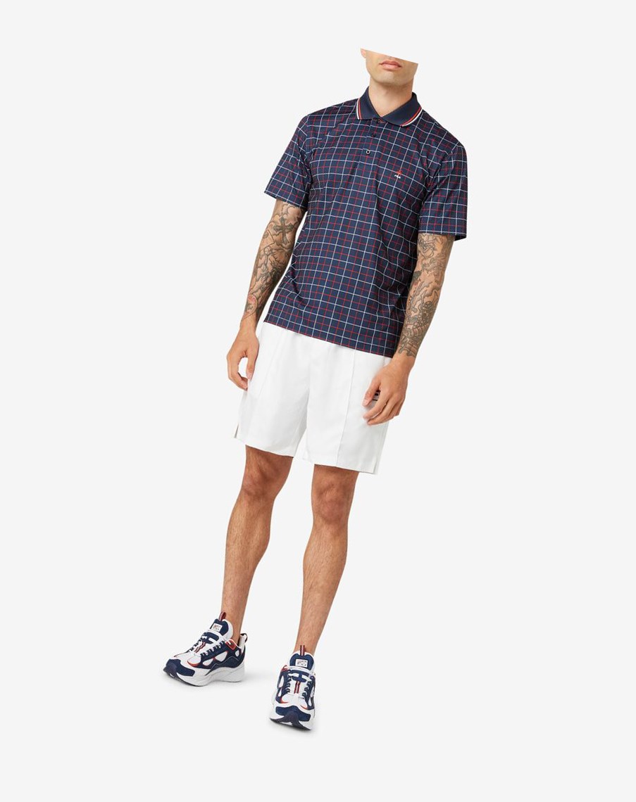 Fila Brooks Brothers X Fila Windowpane Polo 606 Knit Check | 38DSRXOUF