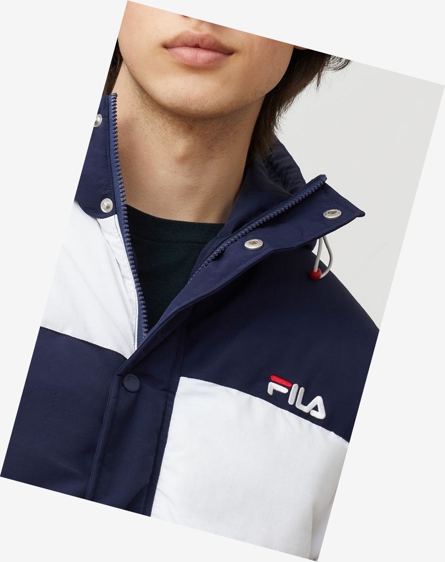 Fila Carlo Puffa Jacket Peac/Wht | 42FWZRHYS