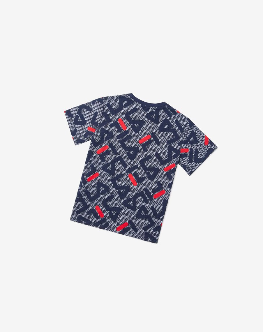 Fila Castori Tee Azul Marino | 05GDUIMPF