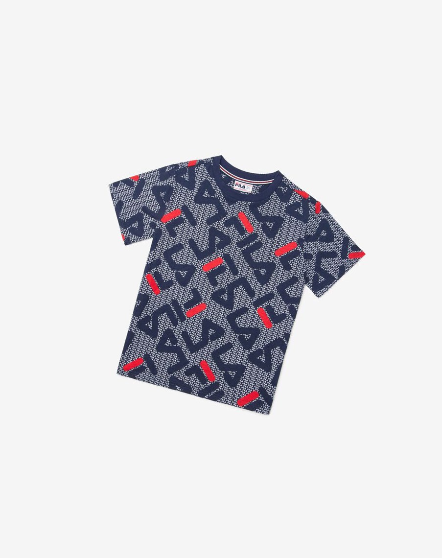 Fila Castori Tee Azul Marino | 05GDUIMPF