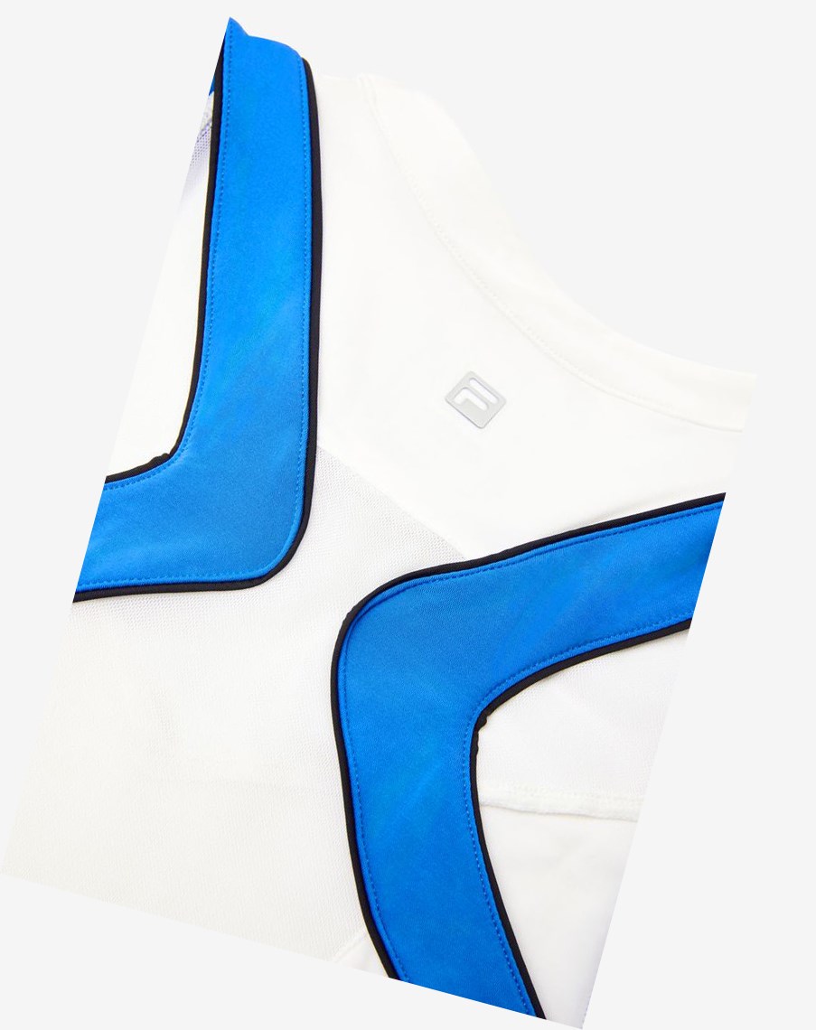 Fila Celestial Point Racerback Tank Blancas Azules Turquesa | 54BXMEYPU