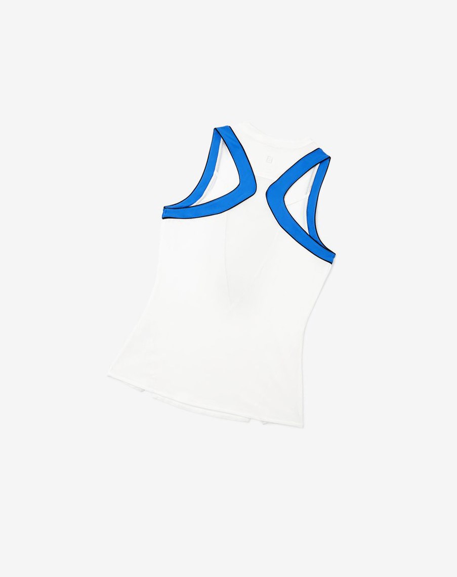 Fila Celestial Point Racerback Tank Blancas Azules Turquesa | 54BXMEYPU