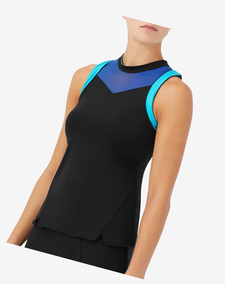 Fila Celestial Point Racerback Tank Negras Azules Turquesa | 14LPSZYCR