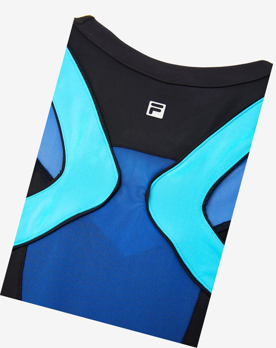 Fila Celestial Point Racerback Tank Negras Azules Turquesa | 14LPSZYCR