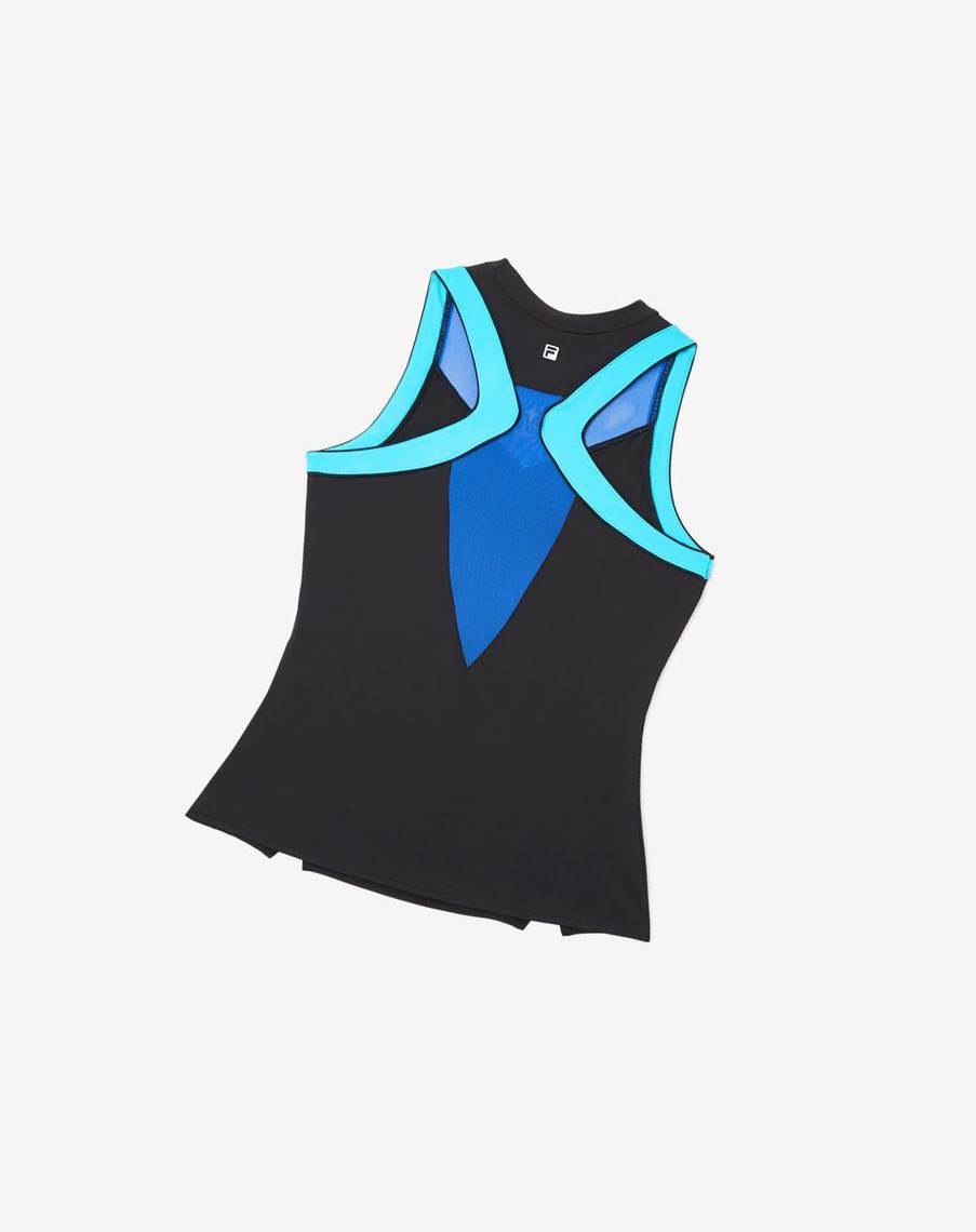 Fila Celestial Point Racerback Tank Negras Azules Turquesa | 35ASYJEPT