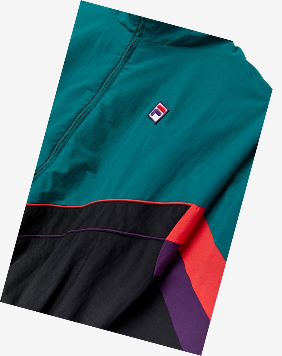 Fila Chiaki 2 Viento Jacket Negras Moradas | 64SQCBPWE