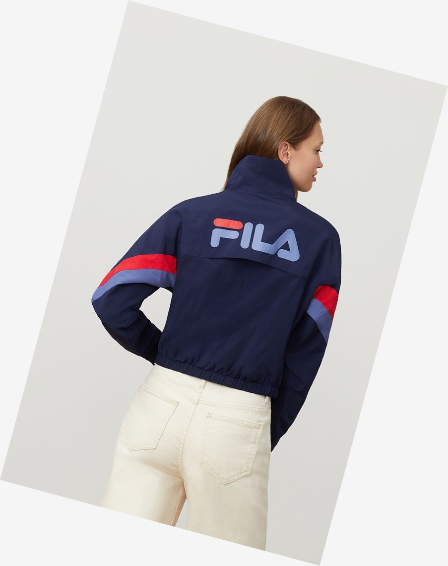 Fila Chiaki Viento Jacket Peac/Marl/Cred | 08BXUEKMZ