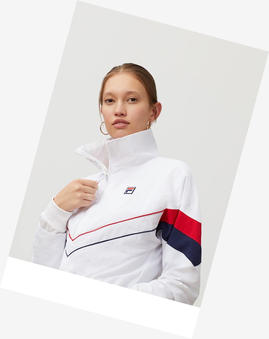 Fila Chiaki Viento Jacket Wht/Peac/Cred | 16JEFMDUI