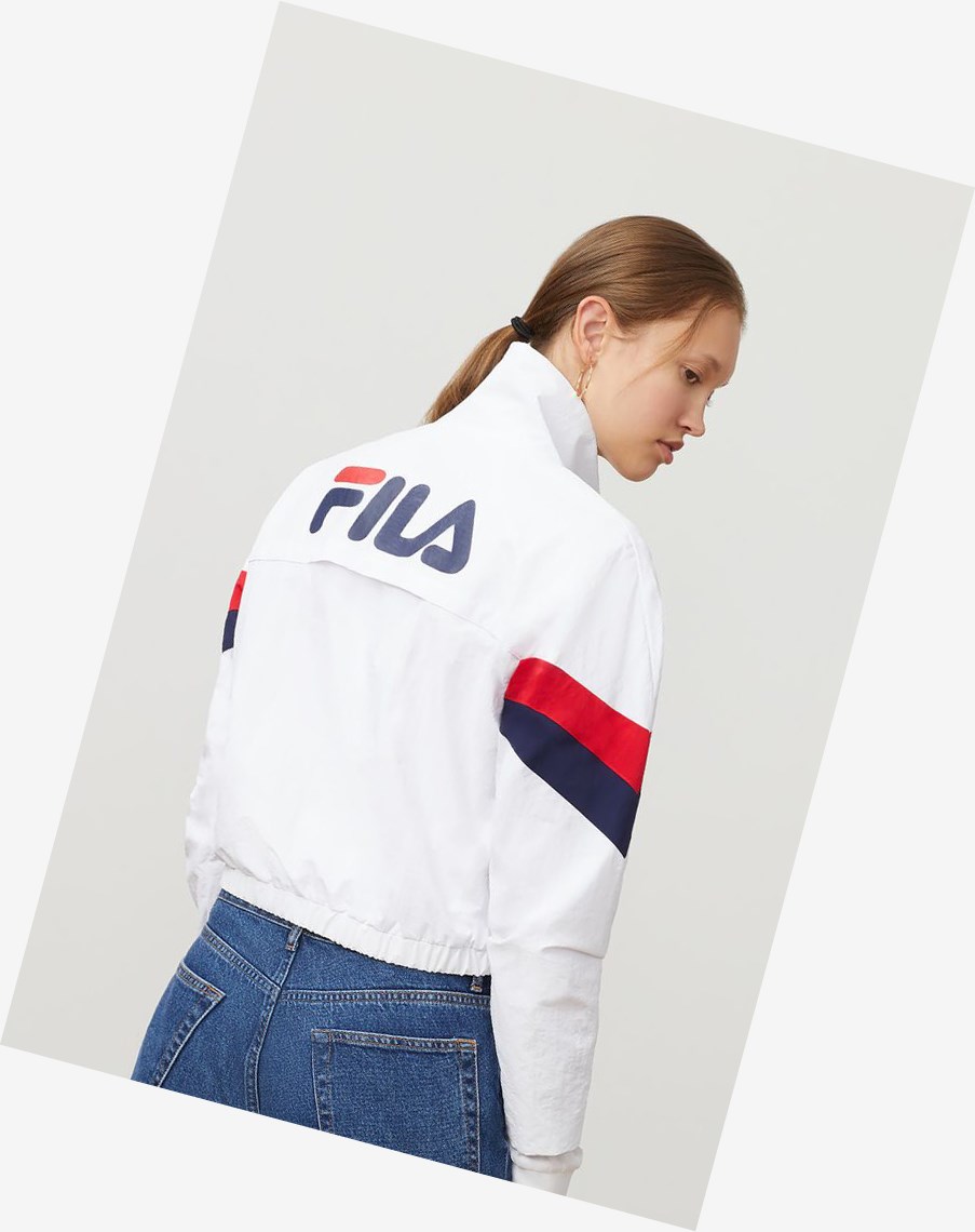 Fila Chiaki Viento Jacket Wht/Peac/Cred | 16JEFMDUI