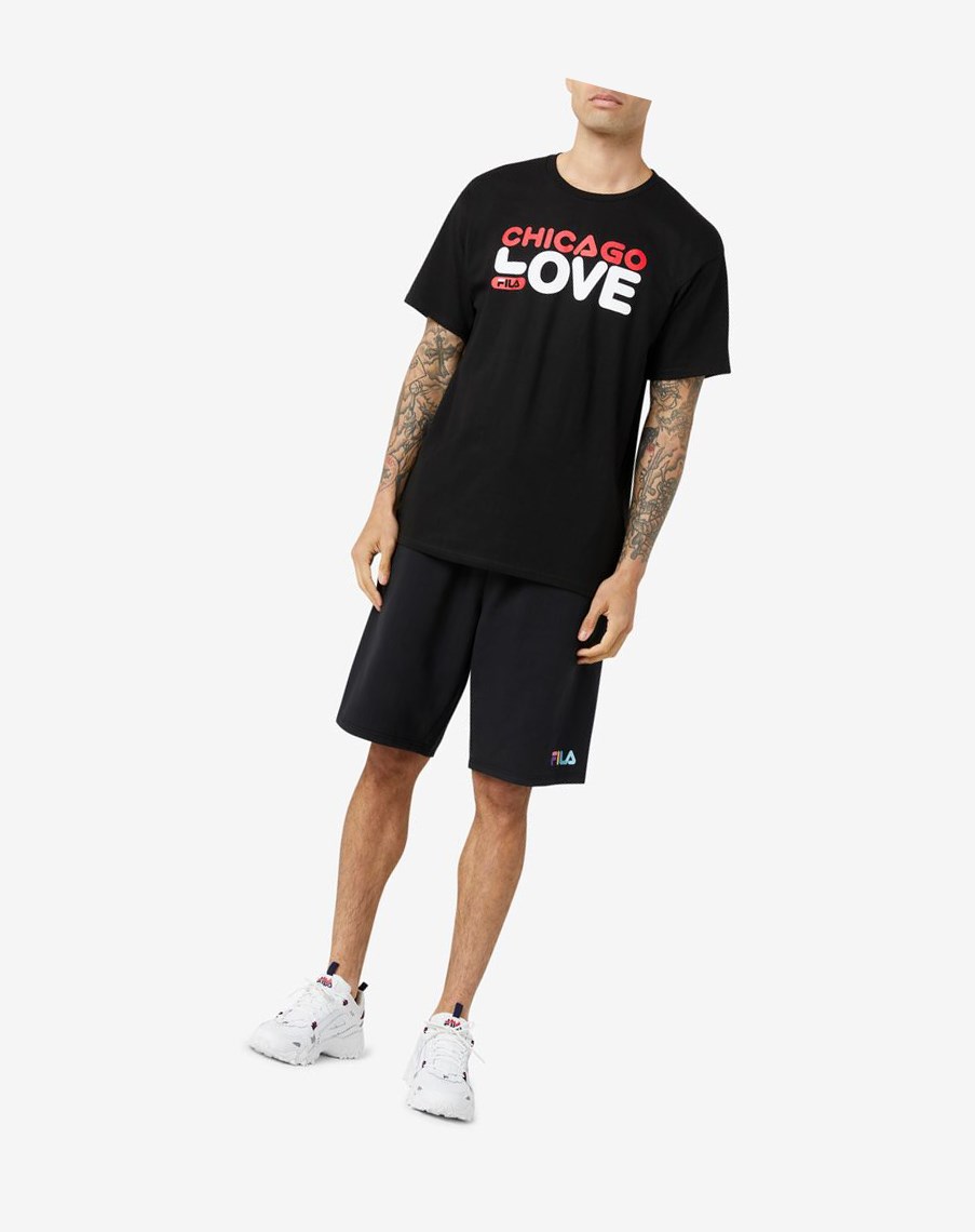 Fila Chicago Love Tee Negras | 01VSDFIYZ