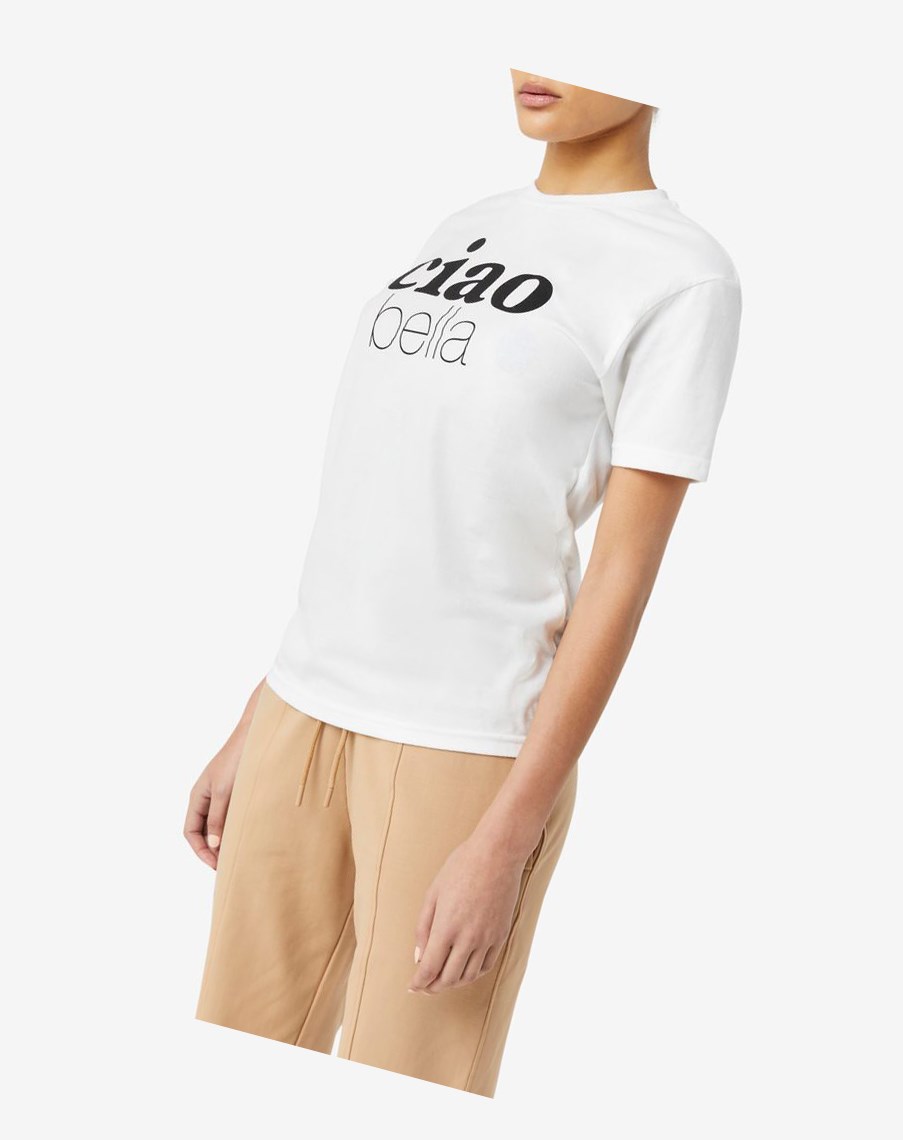 Fila Ciao Bella Tee Blancas | 64QIAJHWC