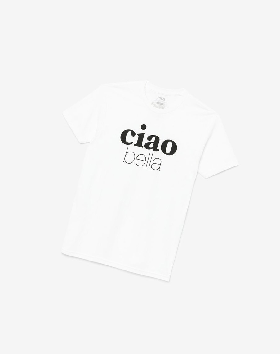 Fila Ciao Bella Tee Blancas | 64QIAJHWC