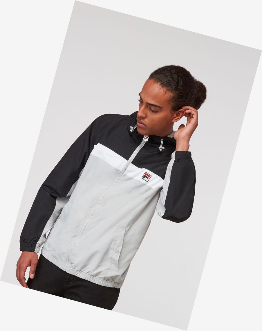 Fila Clipper Viento Jacket Blk/Hris/Wht | 31TPMDKRO