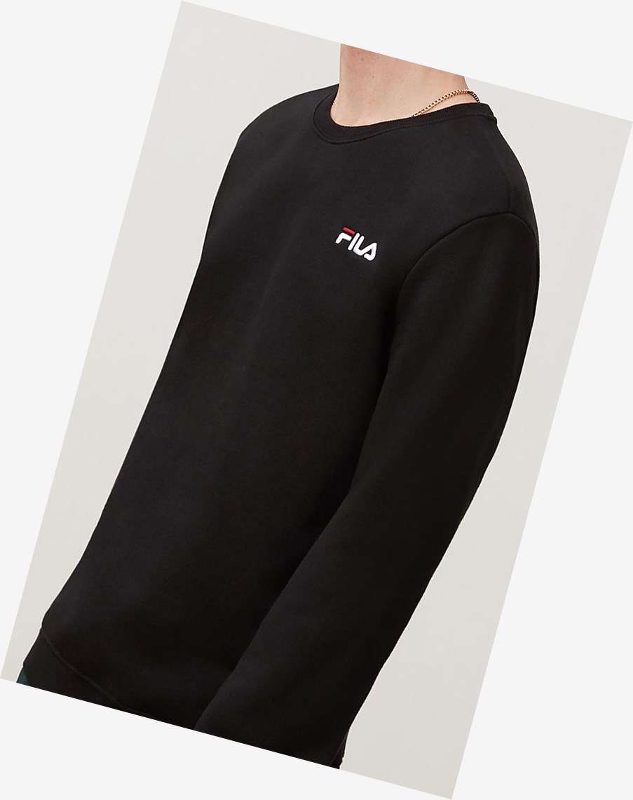 Fila Colona Sweatshirt Negras Blancas Rojas | 50SJEYBKI