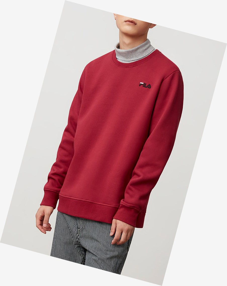 Fila Colona Sweatshirt Rojas Negras Blancas | 18BLCNWTD