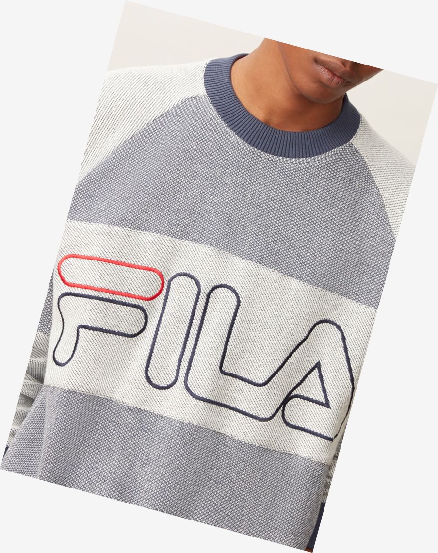 Fila Cooper Sweatshirt Peac/Wht/Cred | 97PEDSBYN