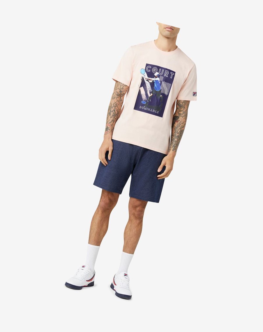 Fila Court Dominance Tee Rosas | 35GMXSUJE