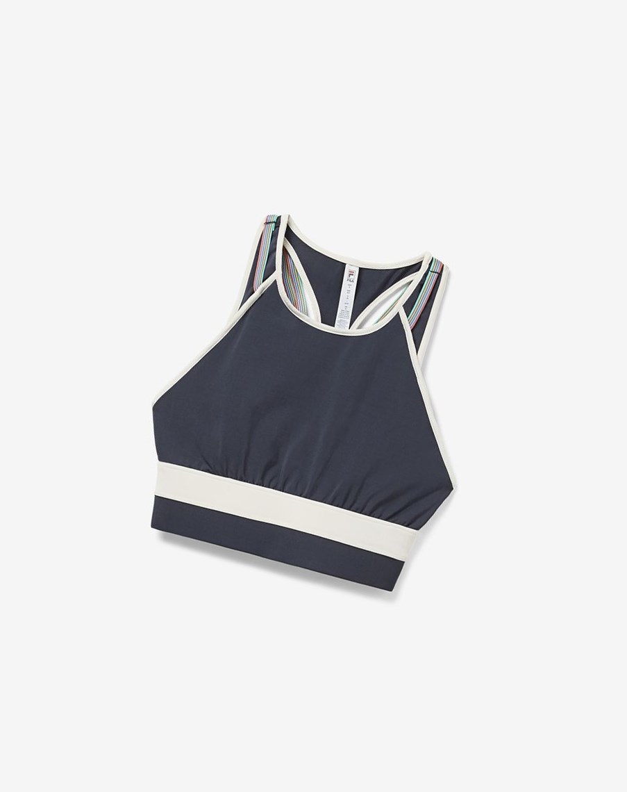 Fila Cross Court Cross Back Bra Top Indigo Blancas | 23WPDIYBN