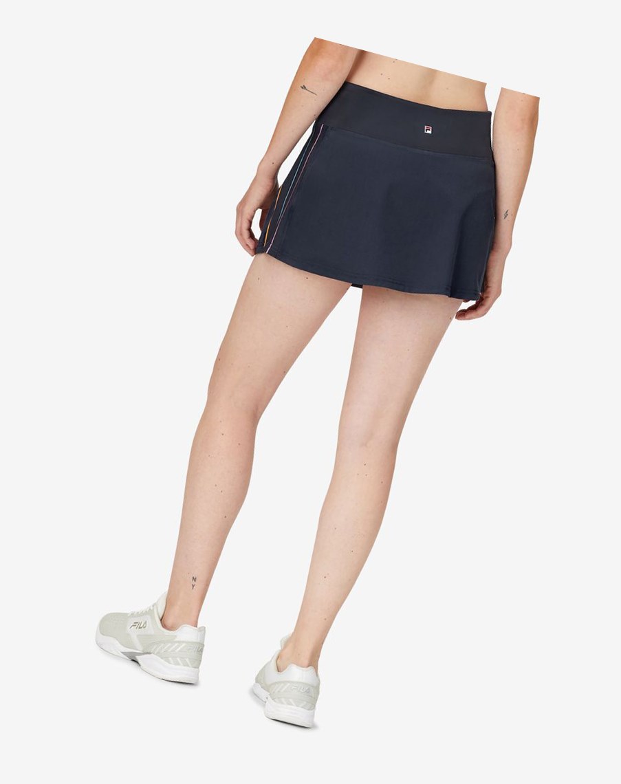 Fila Cross Court High Waisted Skort Indigo | 56KCBHDNL