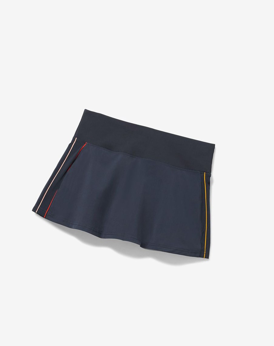 Fila Cross Court High Waisted Skort Indigo | 86PZGJNTR