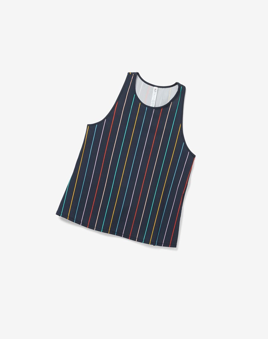 Fila Cross Court Tie Up Back Tank Indigo | 13EDGTMAO