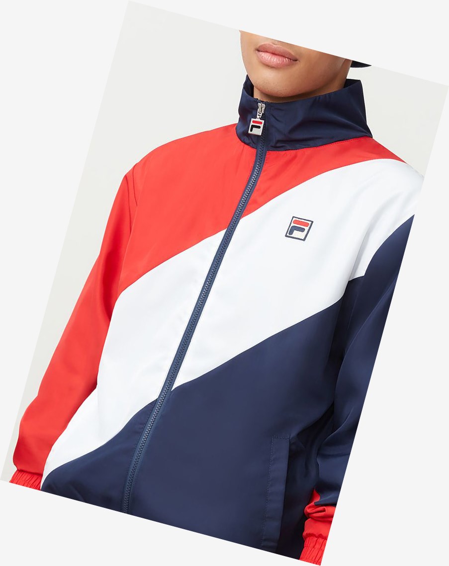 Fila Cruz Windbreaker Cred/Peac/Wht | 08GIUEDXH