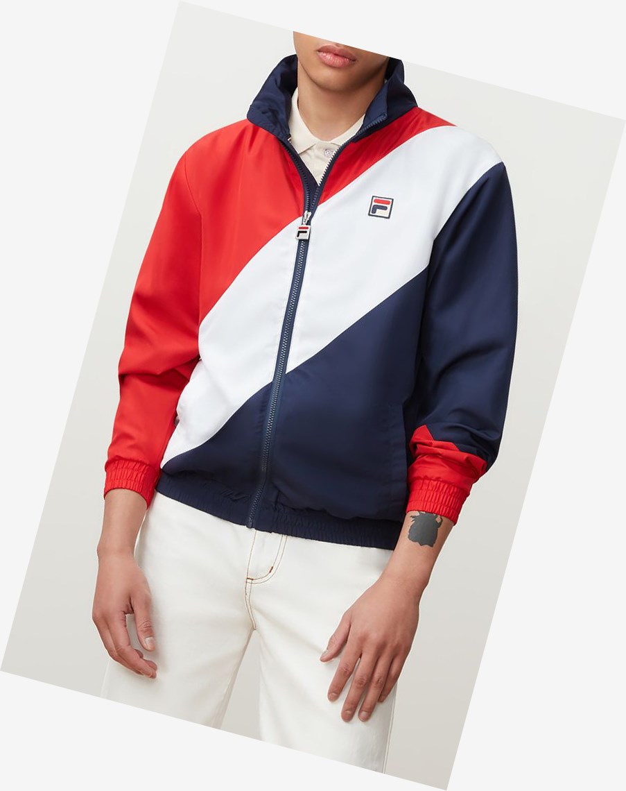 Fila Cruz Windbreaker Cred/Peac/Wht | 08GIUEDXH