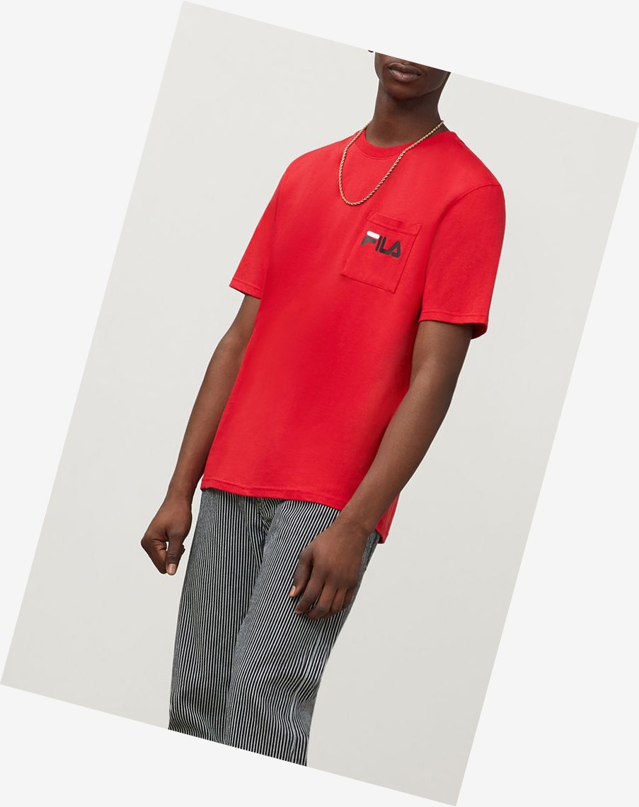 Fila Curtis Pocket Tee Chinesred | 27IUKJFBC