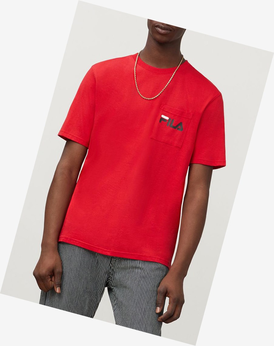 Fila Curtis Pocket Tee Chinesred | 27IUKJFBC