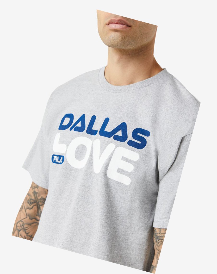 Fila Dallas Love Tee Gris | 93GJBVPZQ