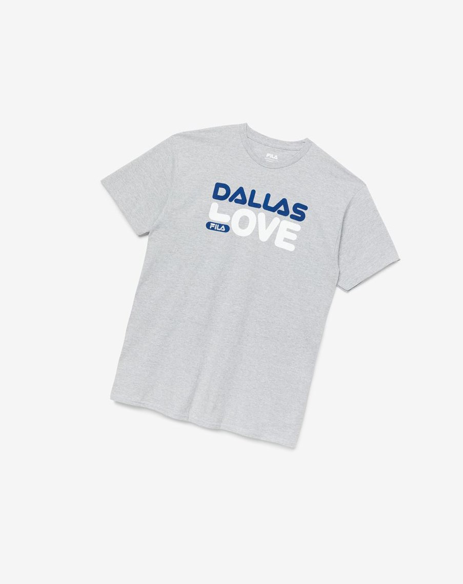 Fila Dallas Love Tee Gris | 93GJBVPZQ