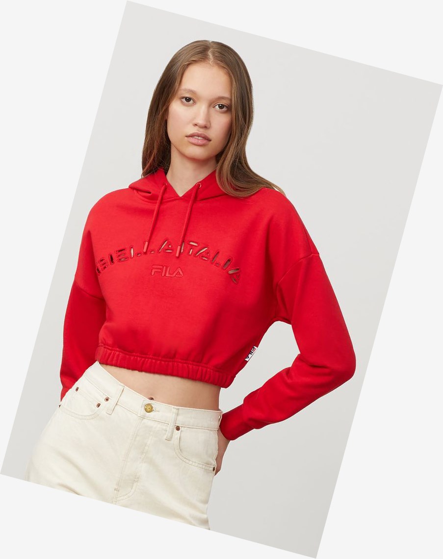 Fila Dana Hoodie Chinesred | 84LRVHMBU