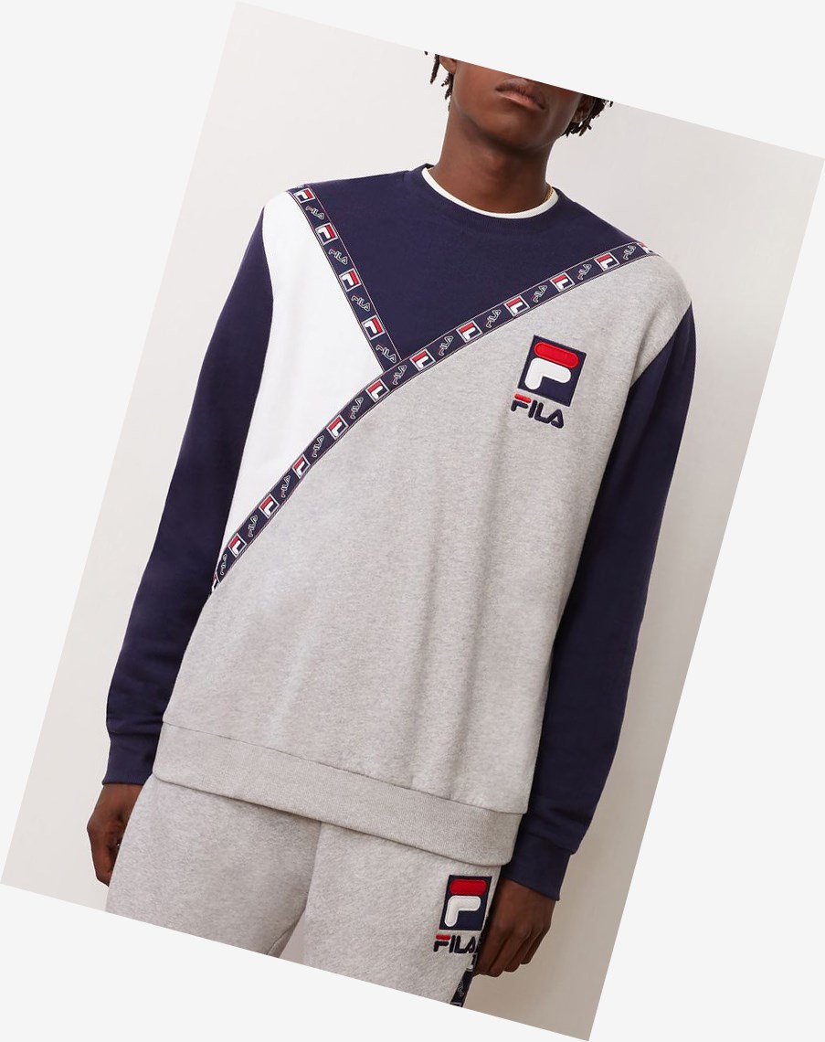 Fila Daniel Sweatshirt Ltgreym | 18QECHLOF