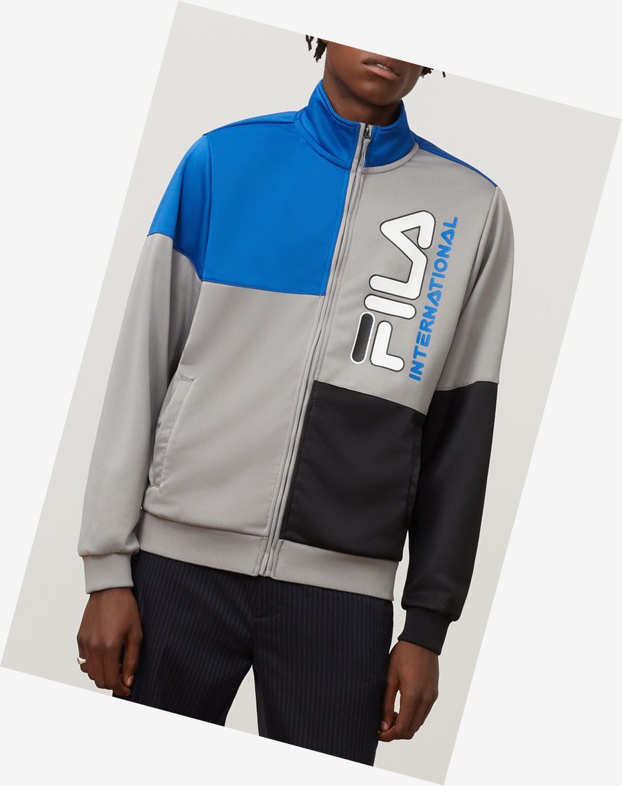 Fila Daniele Pista Jacket Fgry/Blk/Bblu | 05GQDKVLI