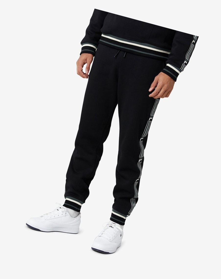 Fila Danube Pista Pants Negras | 14XQNJLKZ