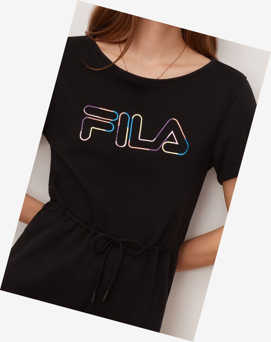 Fila Delaney Romper Negras | 50UENWGVC